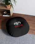 Black Toyota Tufted Floor Pillow, Round™