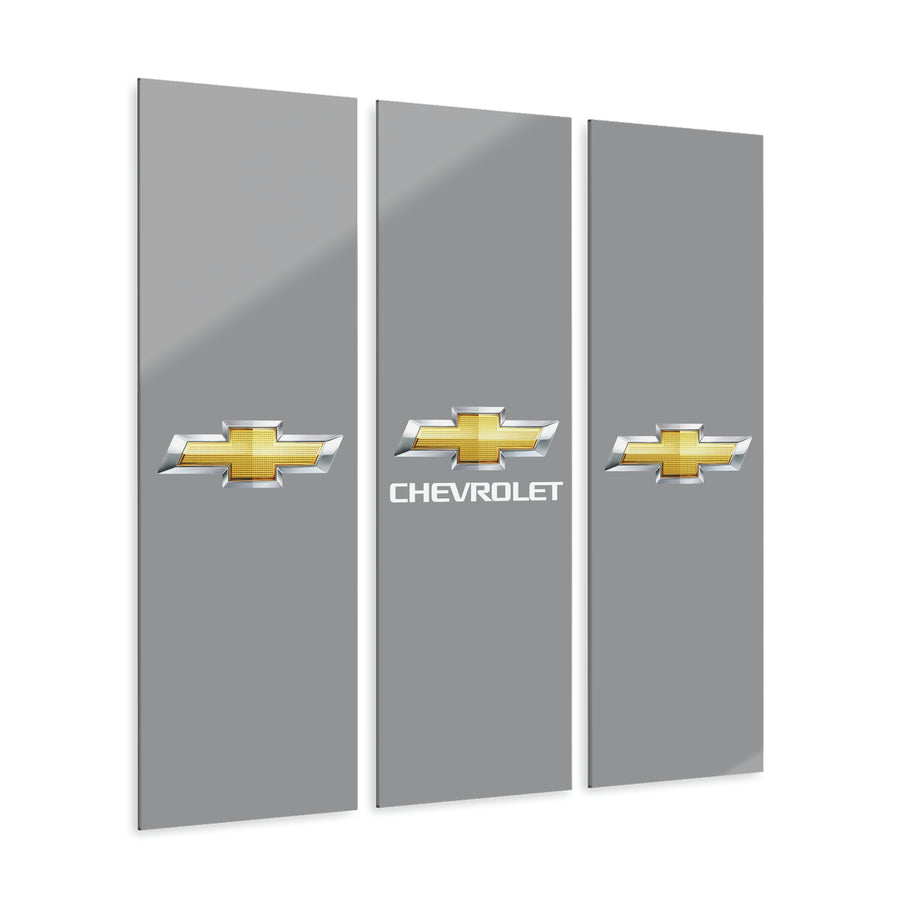 Grey Chevrolet Acrylic Prints (Triptych)™