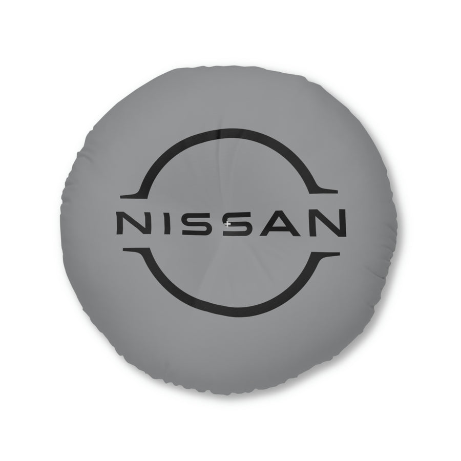 Grey Nissan GTR Tufted Floor Pillow, Round™