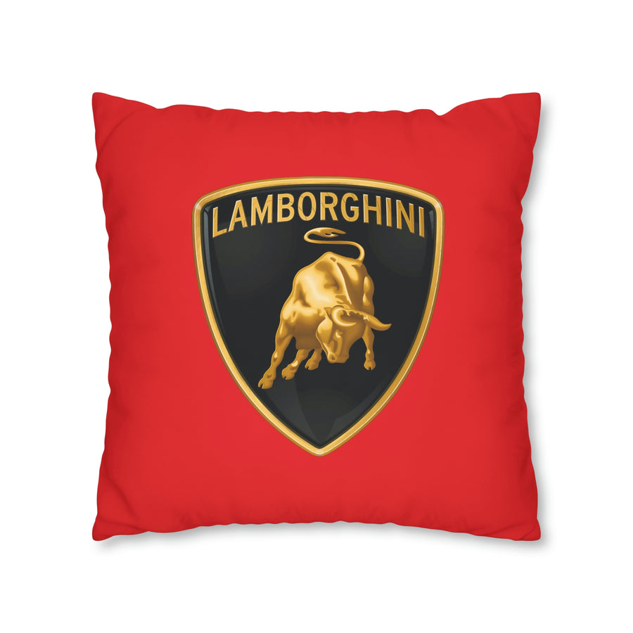 Red Lamborghini Spun Polyester pillowcase™