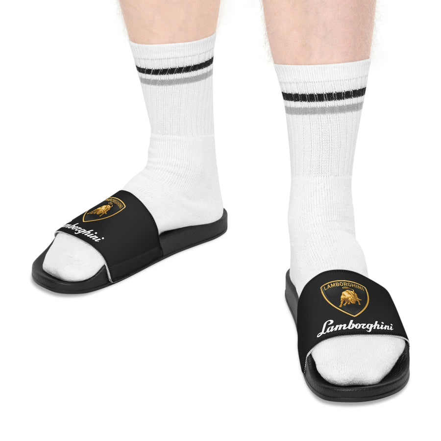 Unisex Black Lamborghini Slide Sandals™