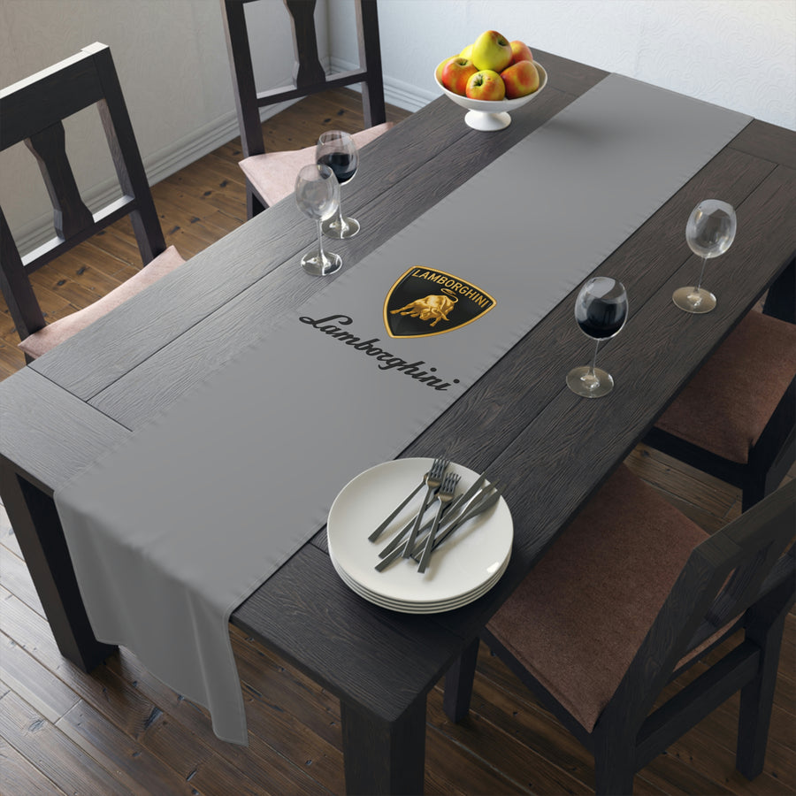 Grey Lamborghini Table Runner (Cotton, Poly)™