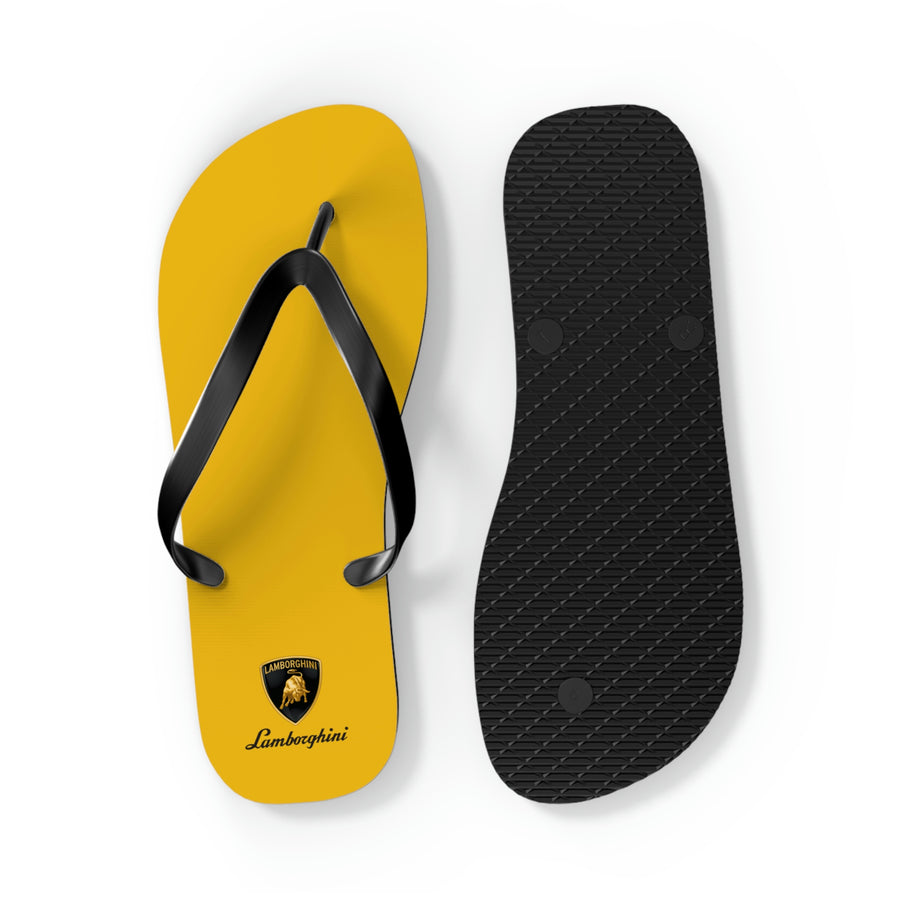 Unisex Yellow Lamborghini Flip Flops™