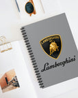 Grey Lamborghini Spiral Notebook - Ruled Line™