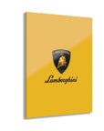 Yellow Lamborghini Acrylic Prints (French Cleat Hanging)™