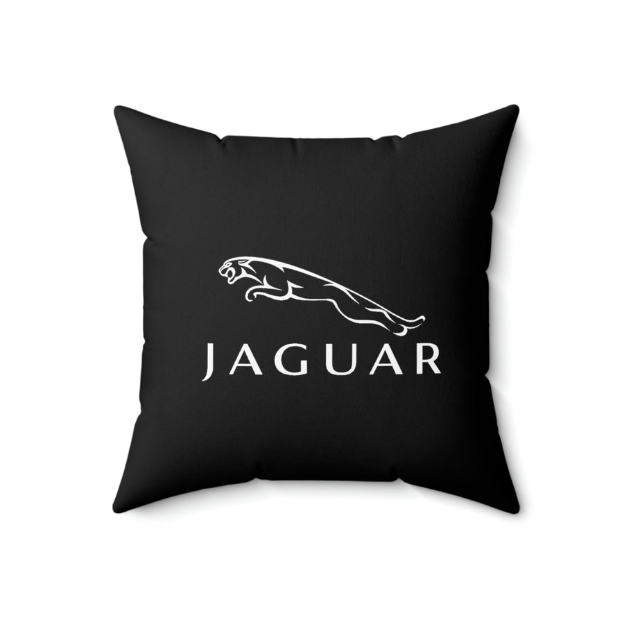 Black Jaguar Spun Polyester Square Pillow™