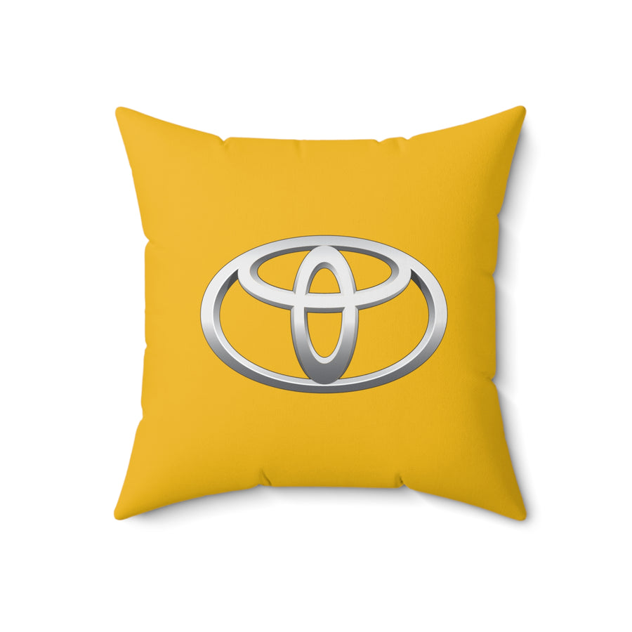 Yellow Toyota Spun Polyester Square Pillow™