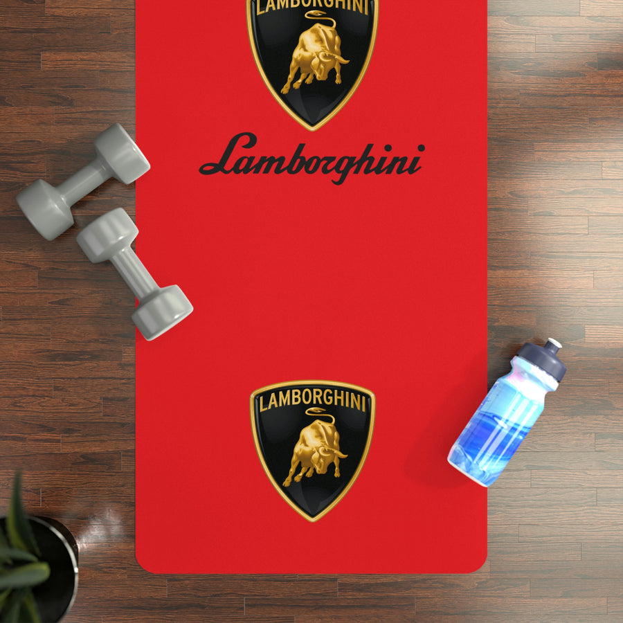 Red Lamborghini Rubber Yoga Mat™