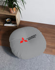 Grey Mitsubishi Tufted Floor Pillow, Round™