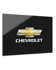 Black Chevrolet Acrylic Prints (French Cleat Hanging)™