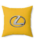 Yellow Lexus Spun Polyester Square Pillow™