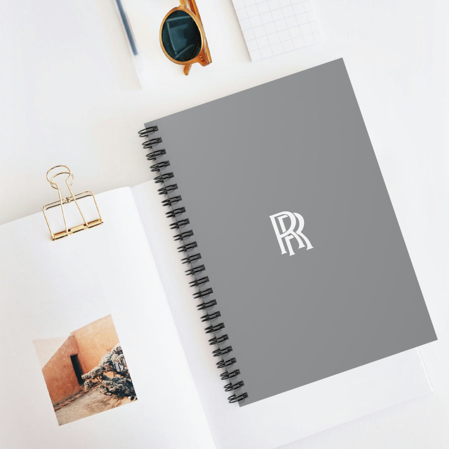 Grey Rolls Royce Spiral Notebook - Ruled Line™