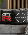 Black Spun Polyester Nissan GTR pillowcase™