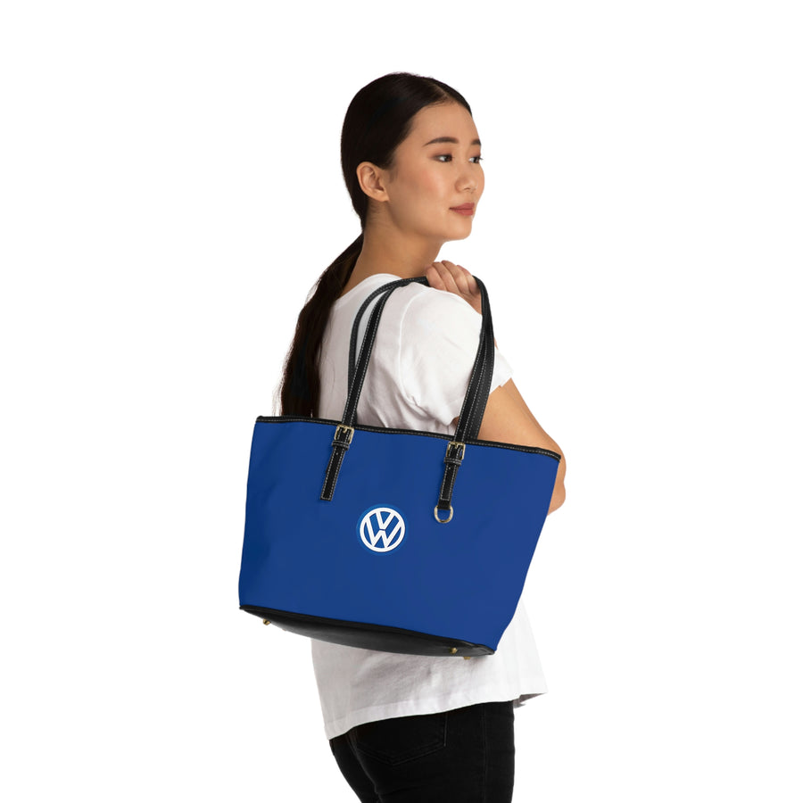 Dark Blue Volkswagen Leather Shoulder Bag™