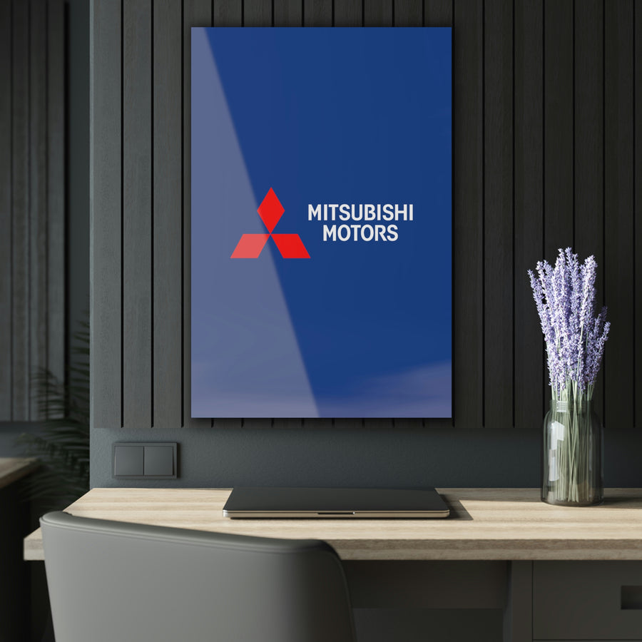 Dark Blue Mitsubishi Acrylic Prints (French Cleat Hanging)™
