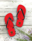 Unisex Red Lamborghini Flip Flops™