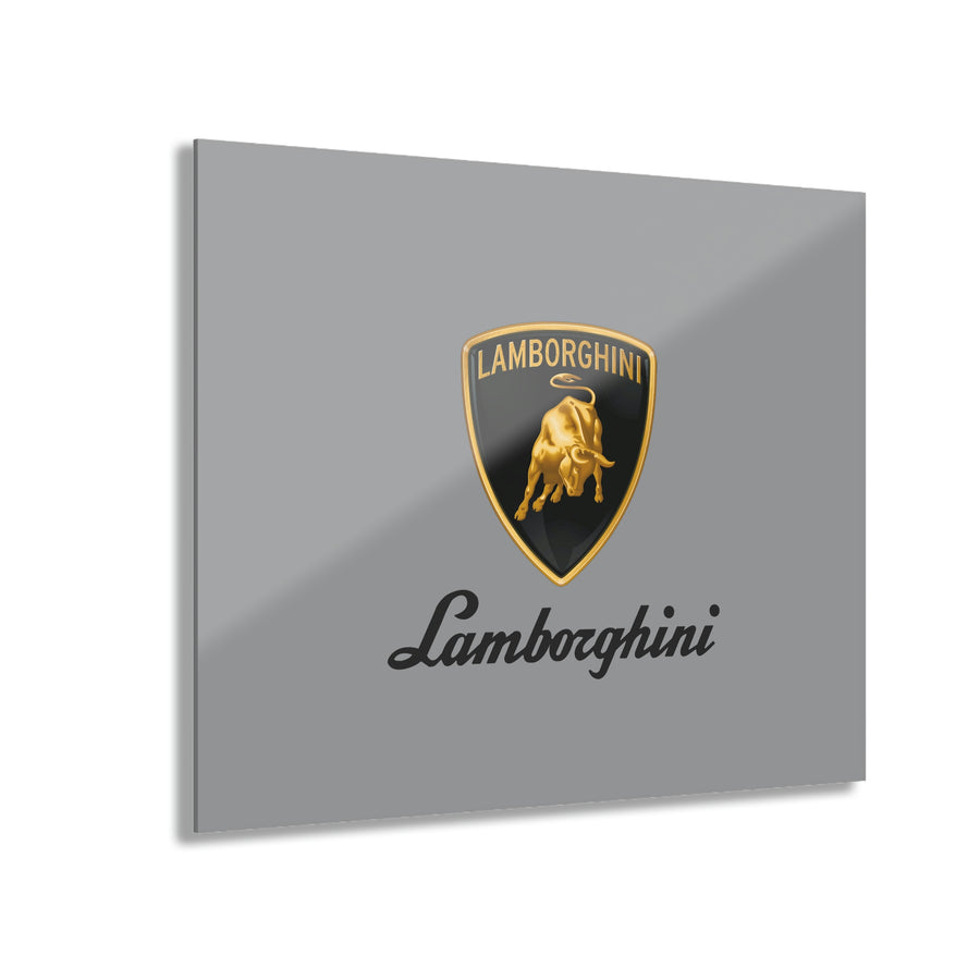 Grey Lamborghini Acrylic Prints (French Cleat Hanging)™