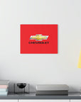 Red Chevrolet Acrylic Prints (French Cleat Hanging)™